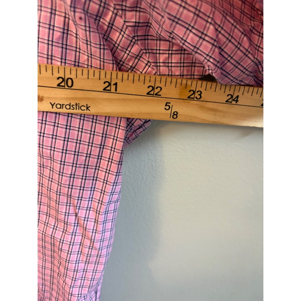 Ralph Lauren Mens XL Classic Fit Pink Plaid Short Sleeve Button Down Shirt - Picture 5 of 6